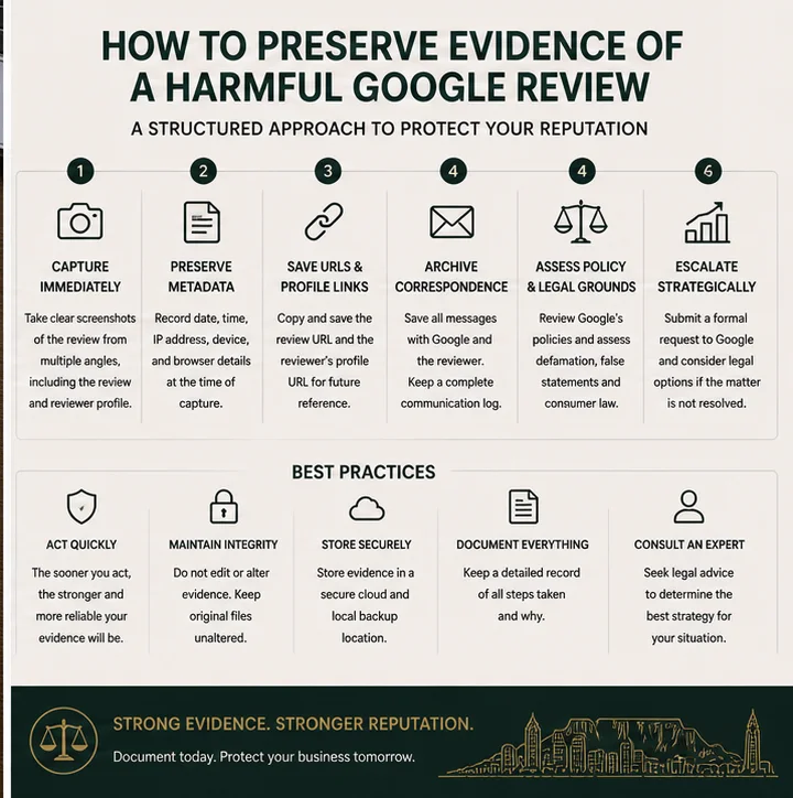 Google Review Evidence Preservation In South Africa: A Practical Chain-Of-Custody Guide
