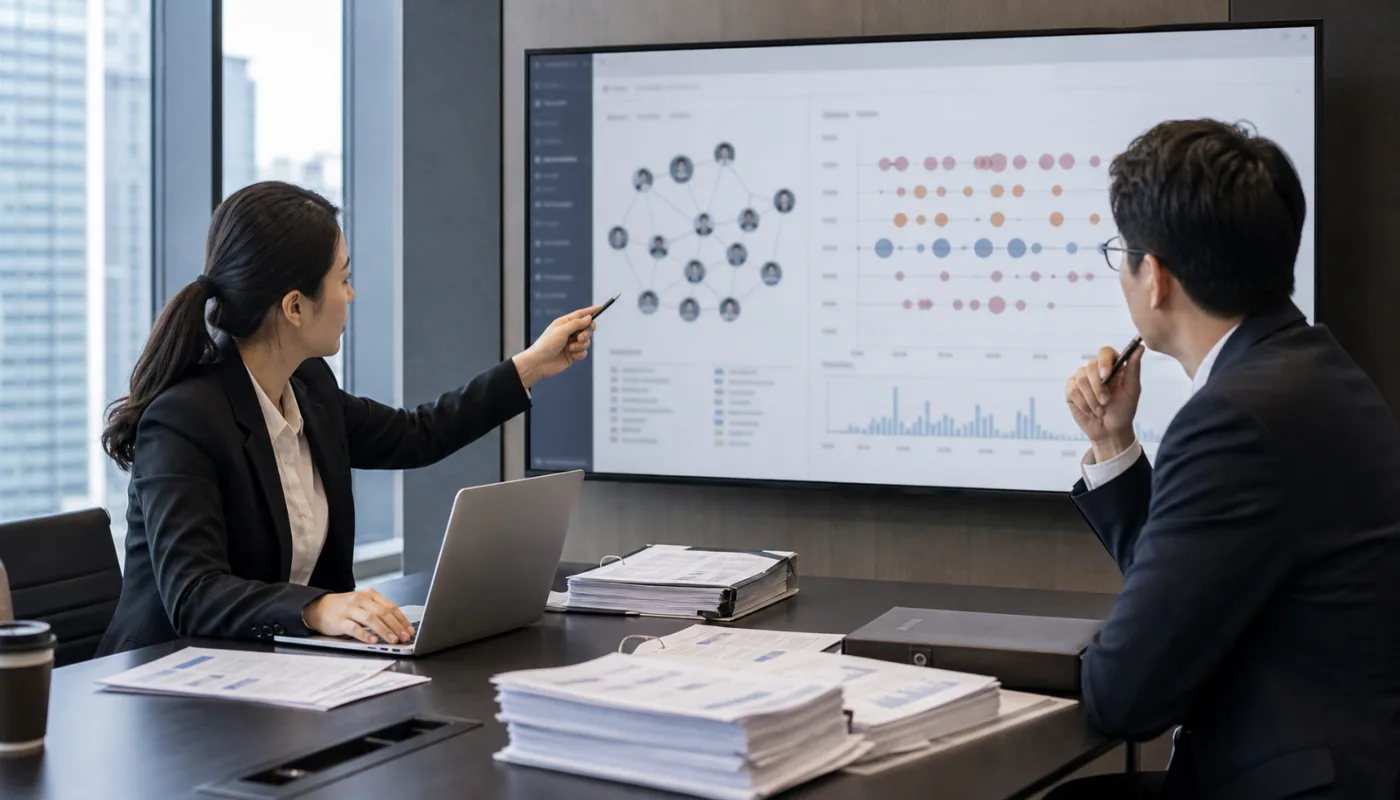 Pattern dashboard for coordinated Google review activity in South Korea