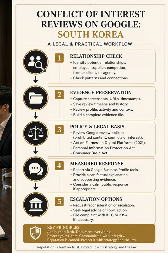 Supplier, Contractor Or Agency Google Reviews In South Korea: Conflict-Of-Interest Removal Strategy