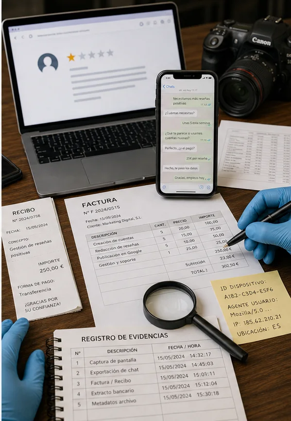 Google Review Using Fake Screenshots Or Documents In Spain