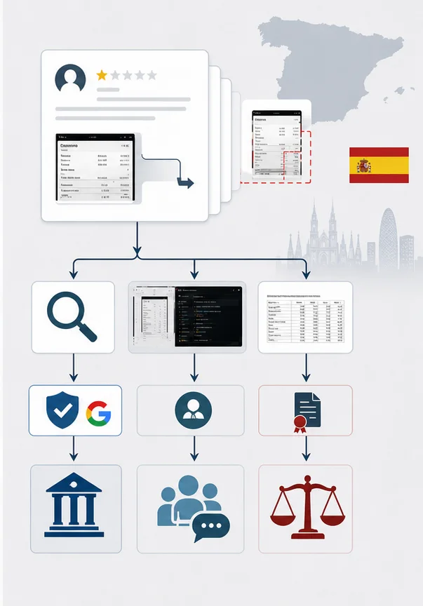 Google Review Using Fake Screenshots Or Documents In Spain