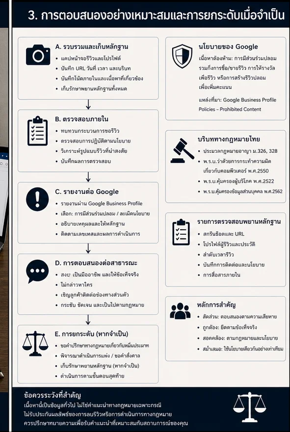 รีวิว Google ที่กล่าวหาว่าธุรกิจซื้อรีวิวปลอมในประเทศไทย