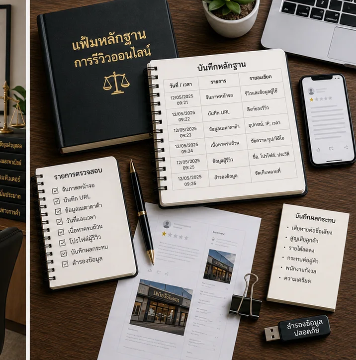 เช็กลิสต์พยานหลักฐานเพื่อลบรีวิว Google ในประเทศไทย: อะไรที่ทำให้ Google และที่ปรึกษากฎหมายเชื่อจริง
