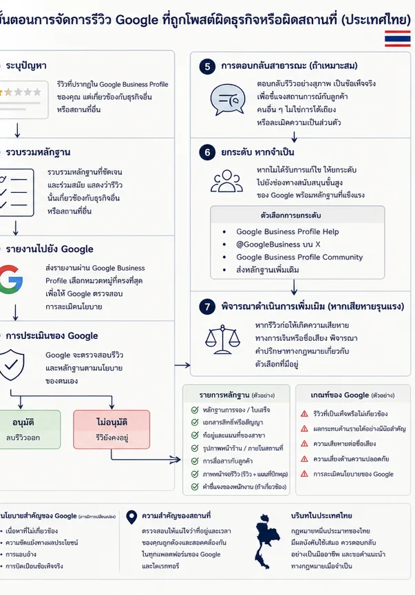 Google Review ผิดธุรกิจใน ประเทศไทย