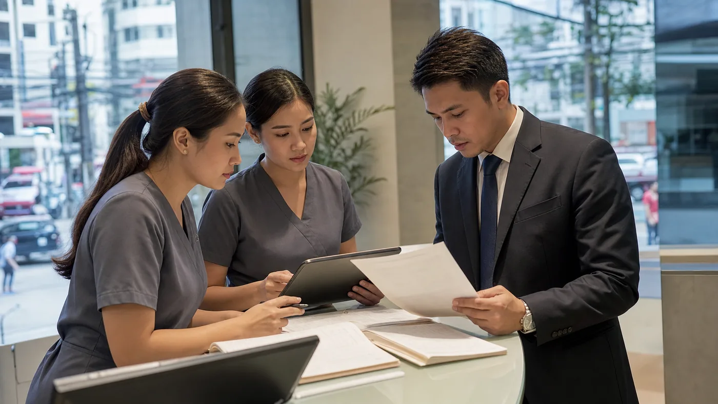 Antalya clinic team checking records against a suspicious Google review