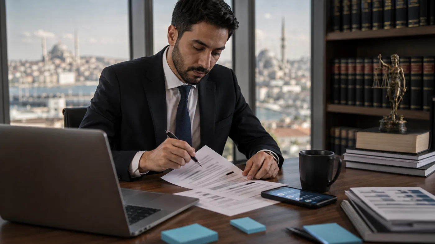 İstanbul hukuk ofisinde Google yorumu cevap taslağı için gizlilik kontrolü
