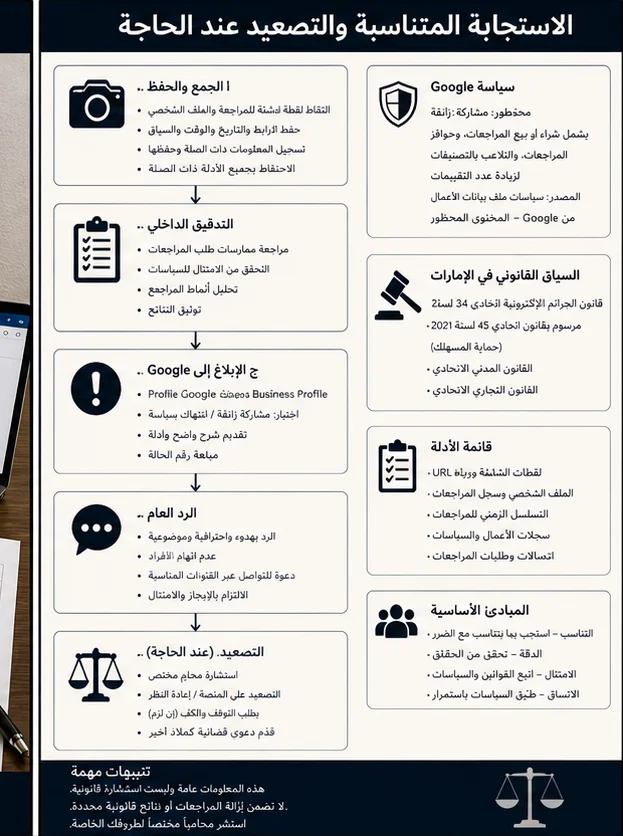 مراجعة Google تتهم الشركة بشراء مراجعات مزيفة في الإمارات العربية المتحدة