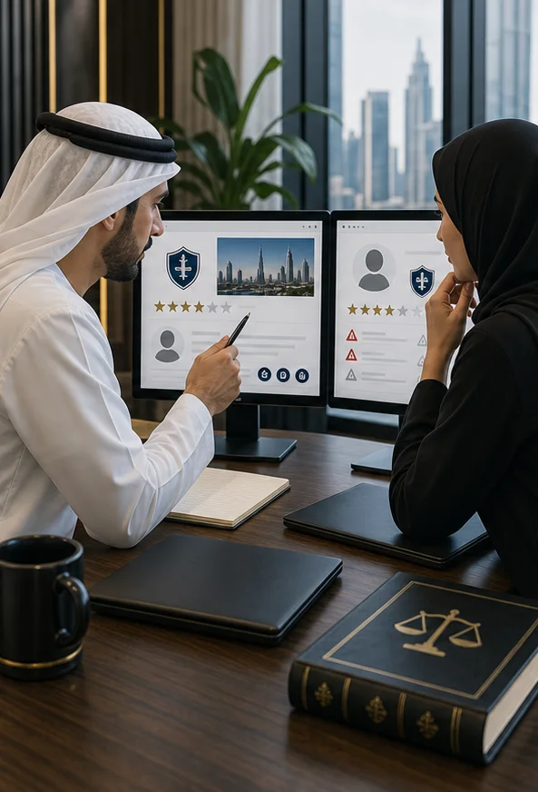 انتحال العلامة التجارية في مراجعة Google في الإمارات العربية المتحدة: عندما يستخدم المراجع اسمك او شعارك