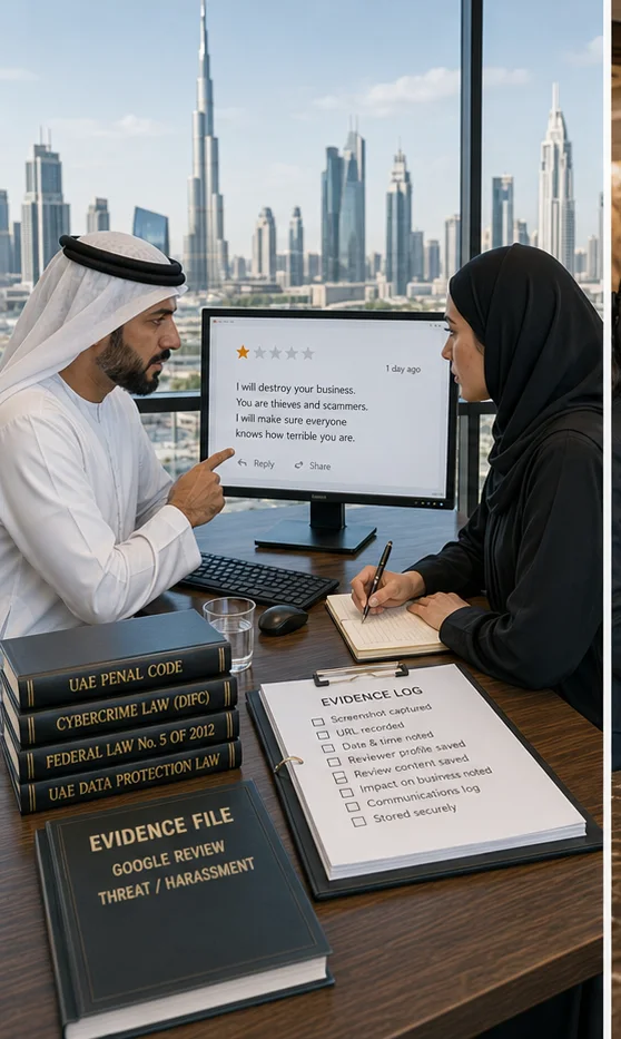 مراجعة Google تستهدف الموظفين أو تتضمن تهديدات: استراتيجية عملية للإزالة في الإمارات العربية المتحدة