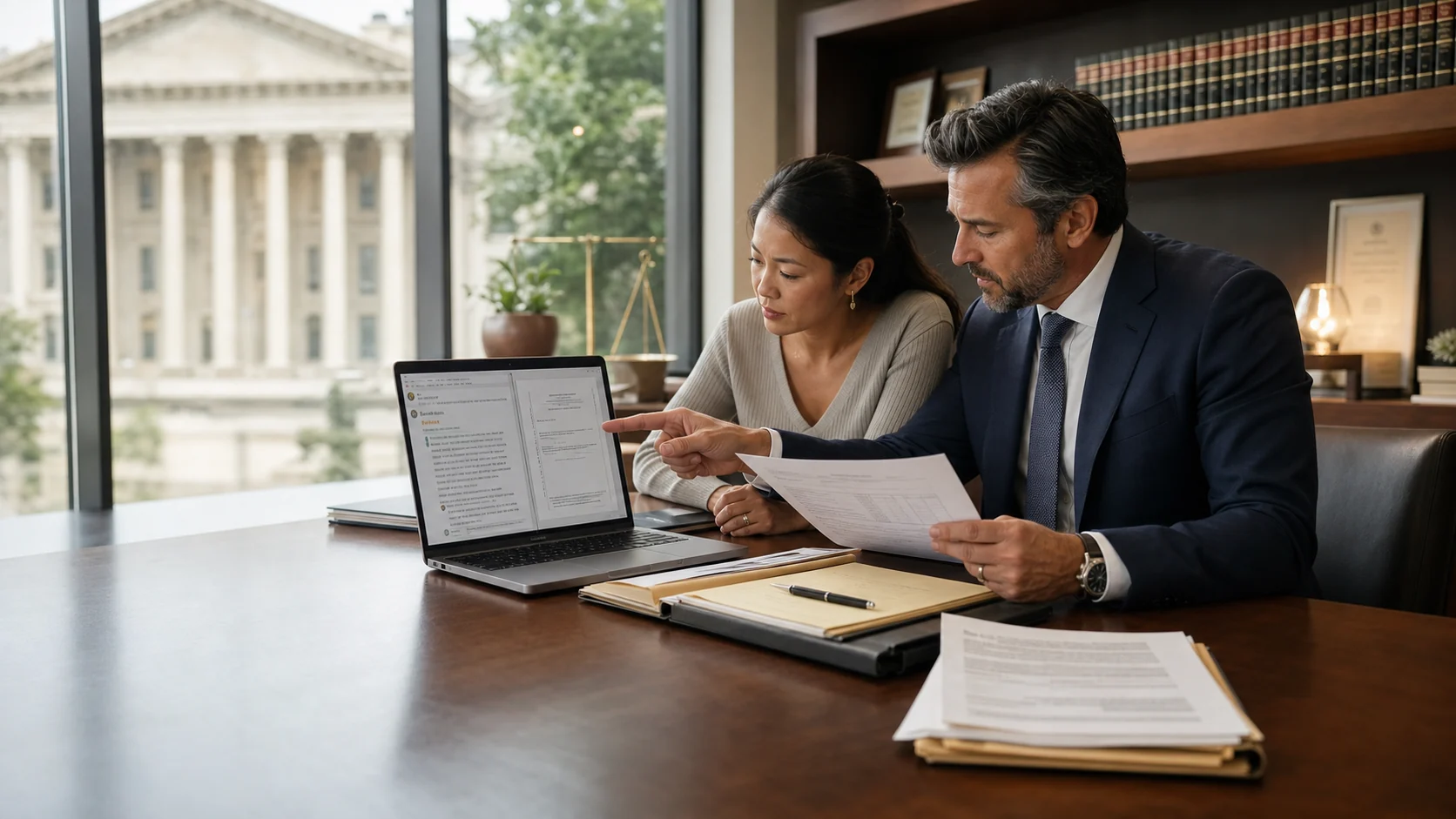 U.S. business owner and defamation attorney comparing a harmful Google review with official court records