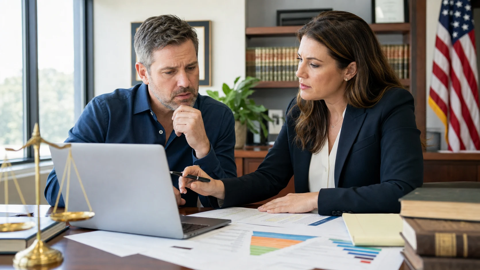 U.S. business owner and attorney reviewing a Google review accusing a company of review gating