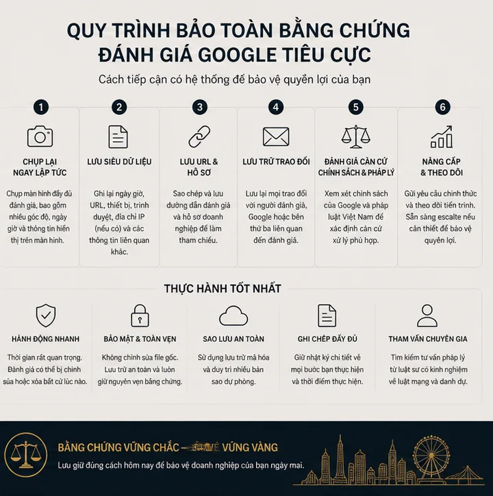 Bảo Toàn Chứng Cứ Đánh Giá Google Tại Việt Nam: Hướng Dẫn Thực Tiễn Về Chain Of Custody
