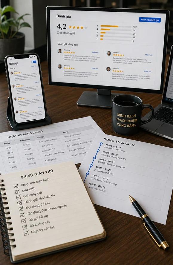Google Review cáo buộc một doanh nghiệp đàn áp đánh giá ở Việt Nam